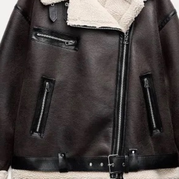 NWOT ZARA DOUBLE-FACED LONG JACKET SZ S - Picture 9 of 9